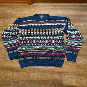 Vintage Mache Men's Sweater Sz L Textured Coogi style